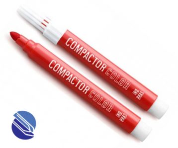 Caneta Hidrocor Compactor Vermelho