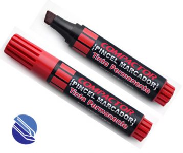 Pincel Marcador Permanente Compactor - Cor vm