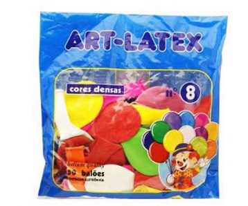 Balão N 8 cores C50 ART LATEX